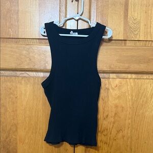 Cotton On Black Ribbed Tank Top